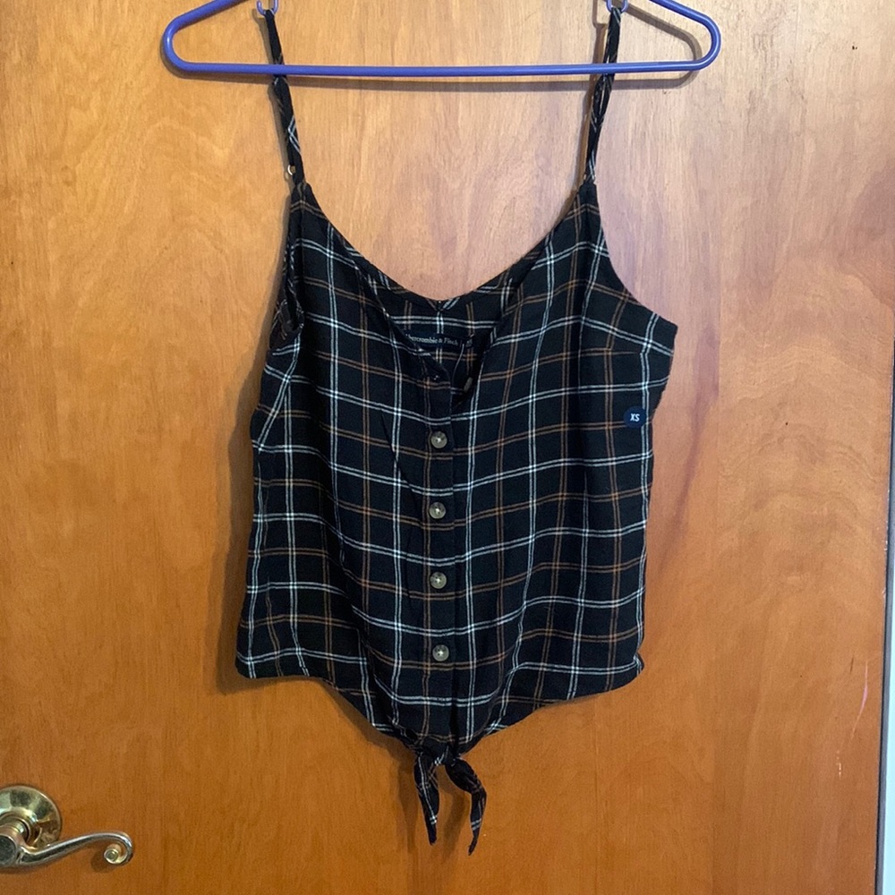 Abercrombie Plaid Cropped Cami